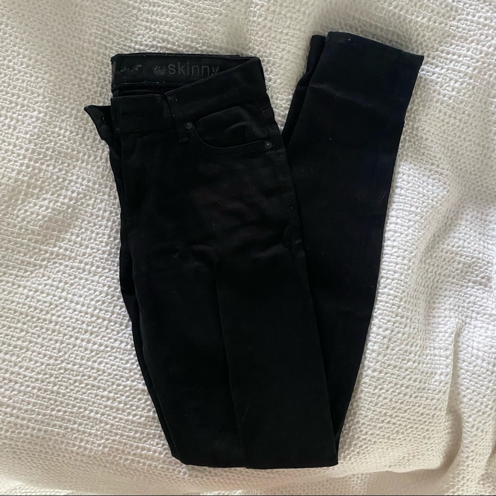 7 For All Man Kind Black Skinny Jeans